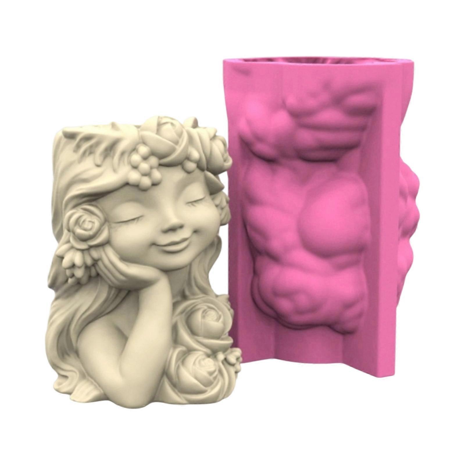 Multi Use Silicone Planter Mold Heat Resistant Design For Crafting Unique Succulent Pots Resin Art And Home Decoration Multicolor