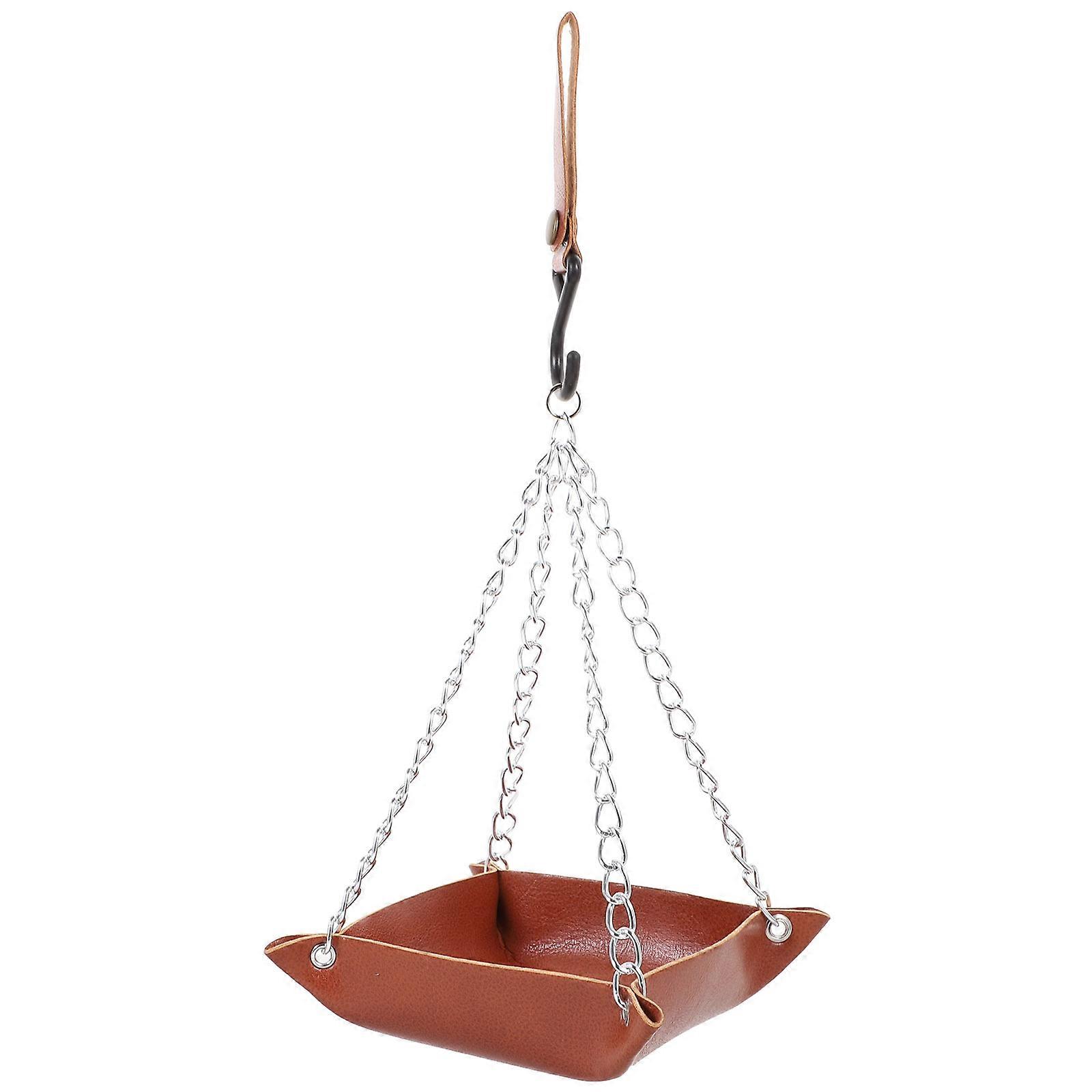Automatic Bird Feeder Sturdy Wind-Resistant Backyard Leather 1Set