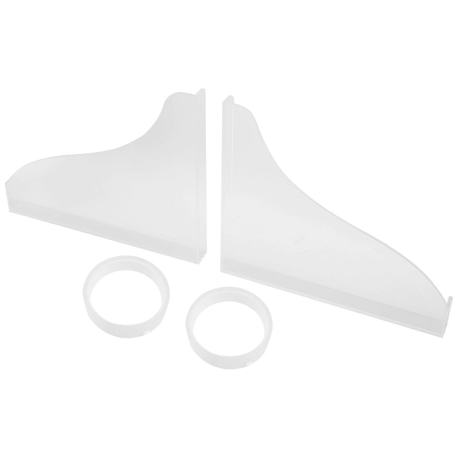 Acrylic Bathtub Splashing Guard Set for Bathtub with High Transparency and Edge Protection 2 Pcs