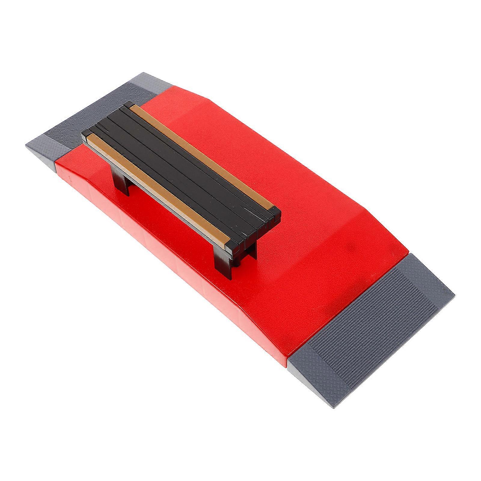 Mini Skateboard Finger Skate Ramp Skateboarding Experience Plastic Deck Model For Adults 1Pack