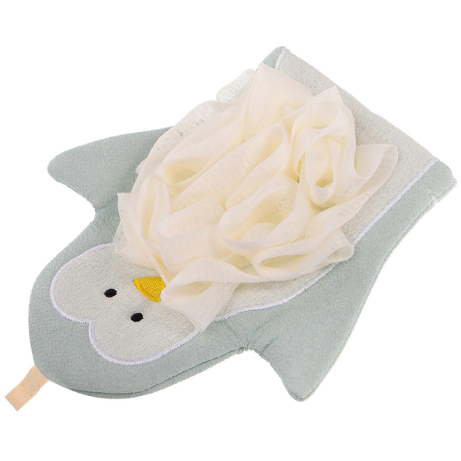 Double-Sided Design Skin Exfoliating Glove Bath Accessory Toweling Material 1Pack