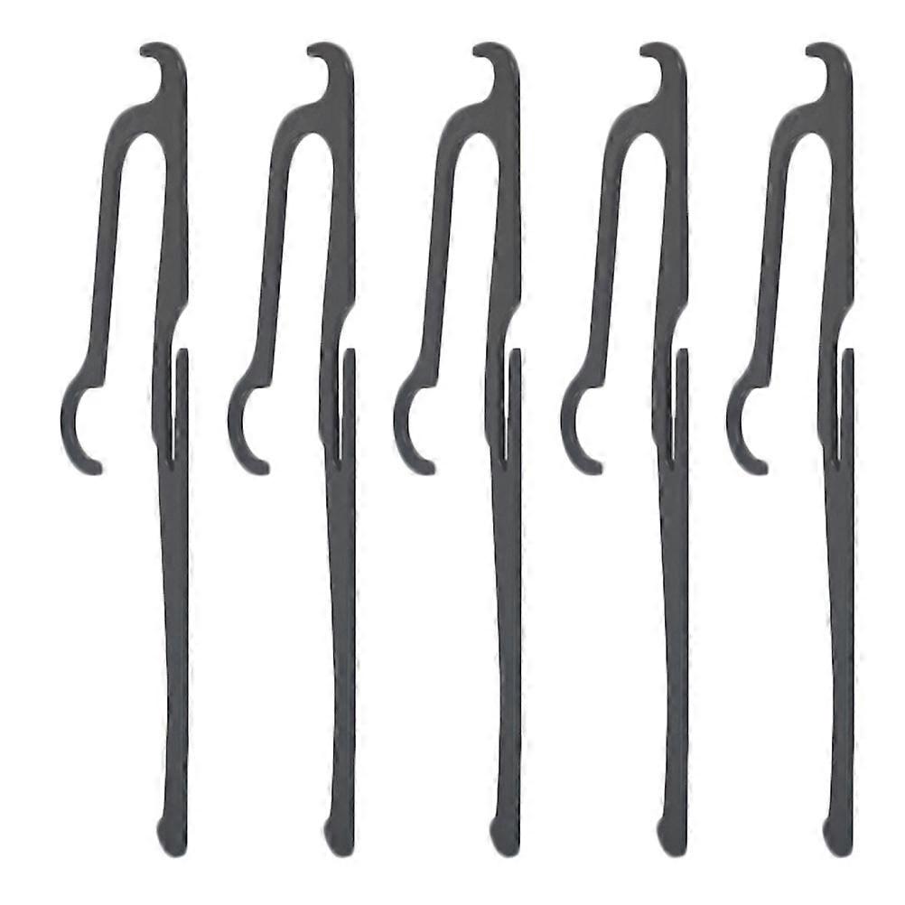 Black Plastic Jeans Hanger for Closet Organization Creates Extra Space Perfect for Drying and Hanging Clothes 5 Pieces