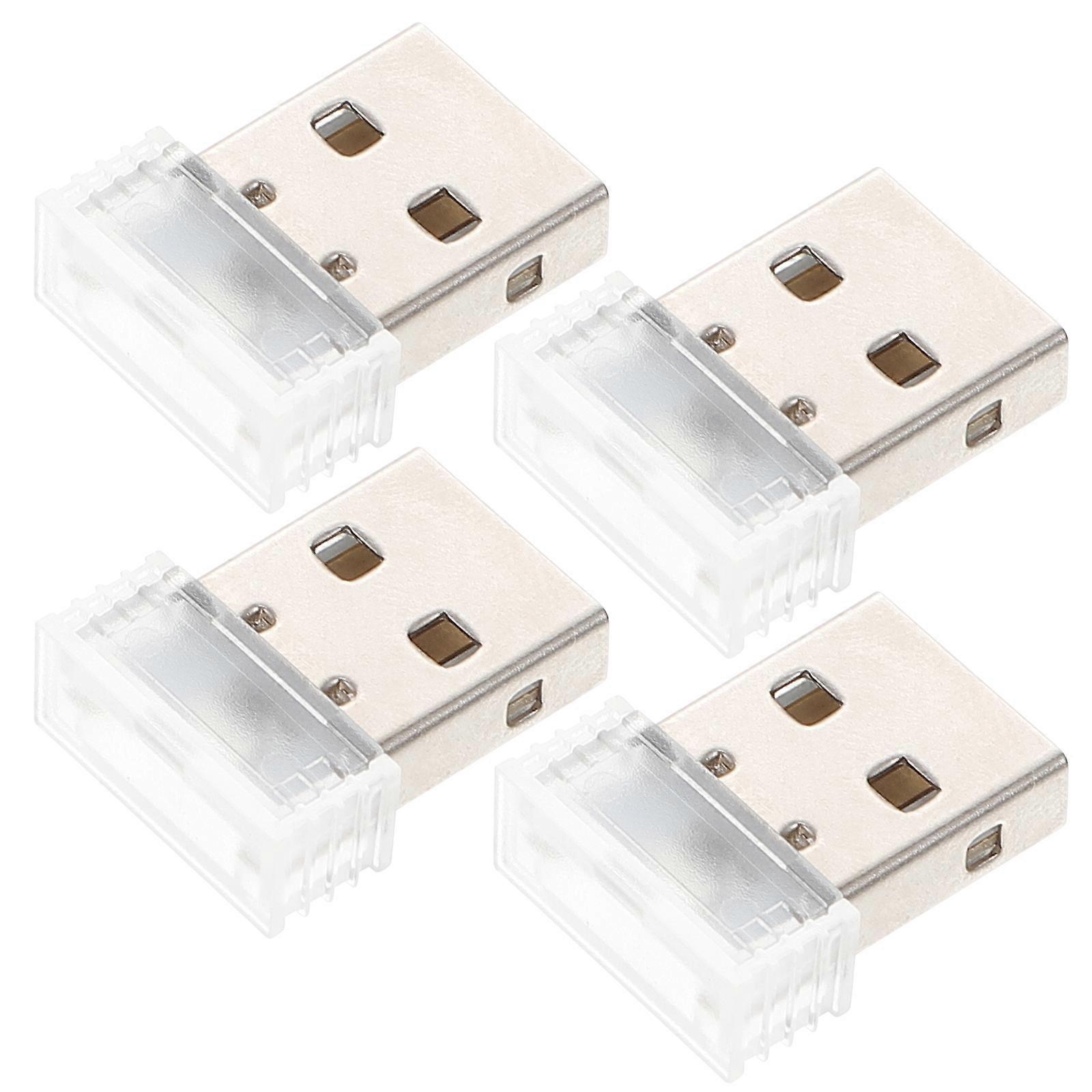 Vehicle Mood Light Usb Powered Illumination Light Softening And Gentle Lighting Stable Characteristics 4Pcs