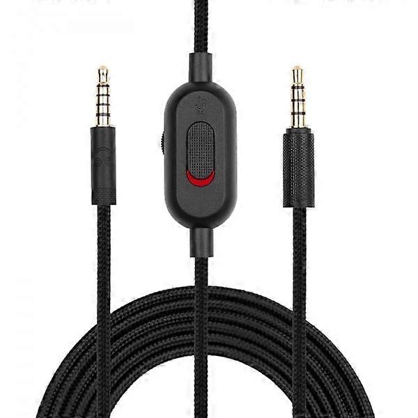 2.0m replacement cable for G433, aux cable for Logitech G433 / G233 / G Pro/G Pro X gaming headset with built-in mute and volume control for PS5 / PS4
