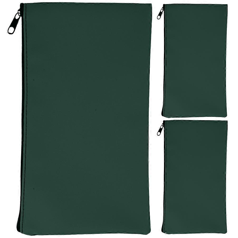 3 قطع بو حقيبة نقود للنقد والإيصالات والأشياء الصغيرة - محفظة تخزين متعددة الاستخدامات للمكتب والطلاب والمهنيين المصرفيين - تصميم أنيق