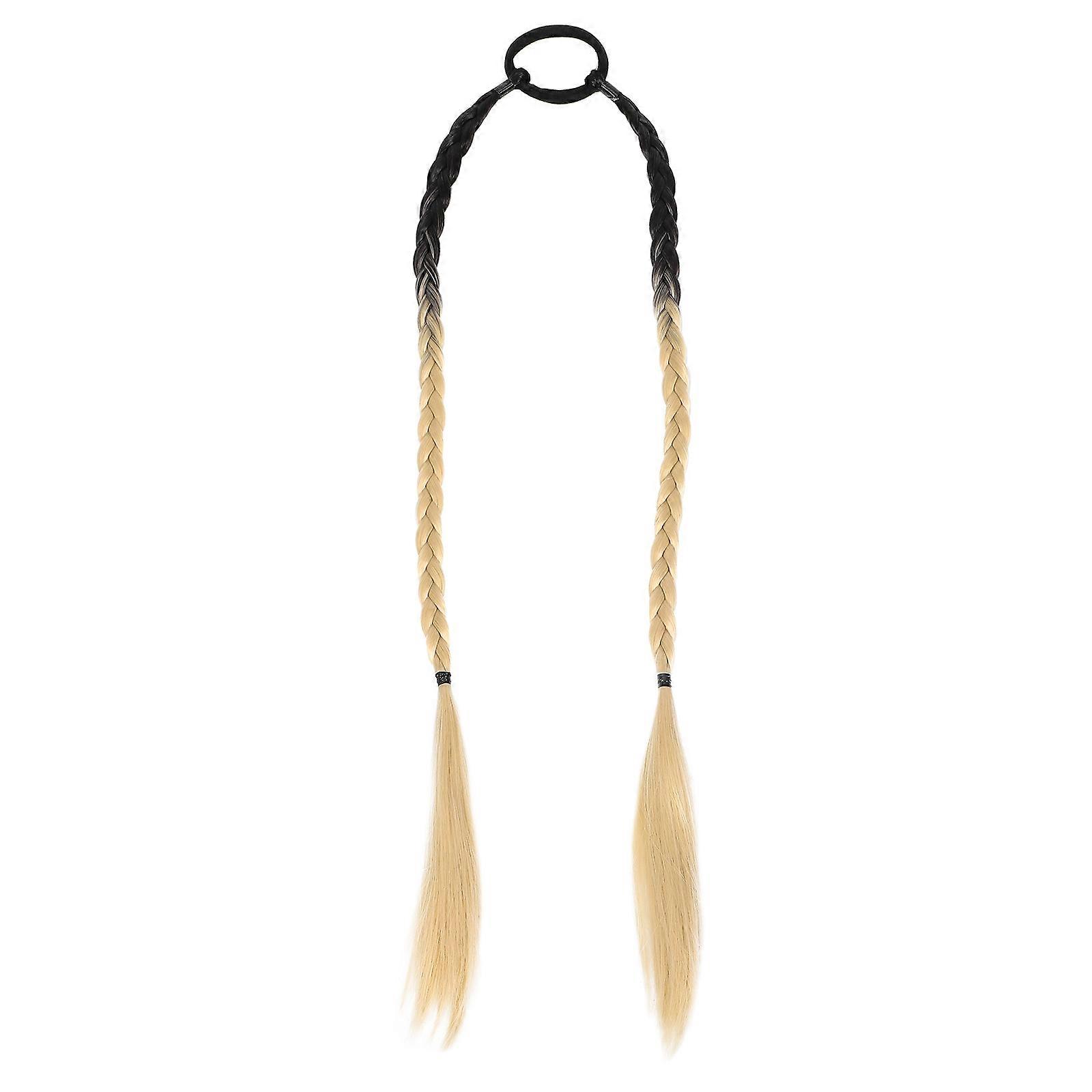 Extension de cheveux de queue de cheval tressée Queue de cheval Femmes Adolescents Diverses occasions 1Pack