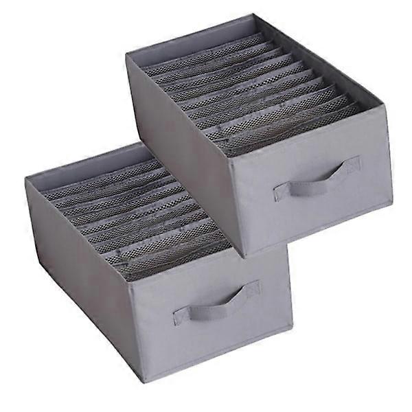 2x wardrobe organizer storage box 12 compartments drawer organization system foldable