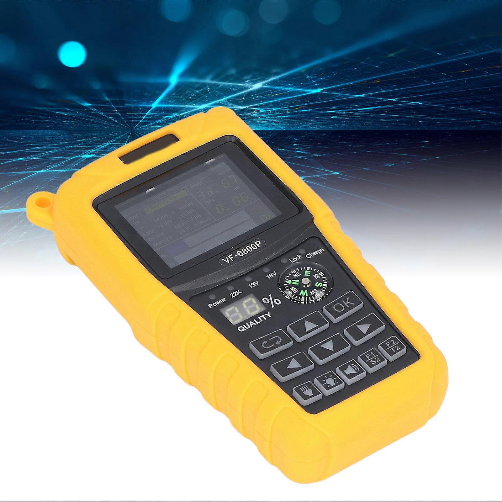 Satellite Signal Finder Professional HD Digital Satellite Finder Meter for Signal Measurement 100‑240V UK Plug