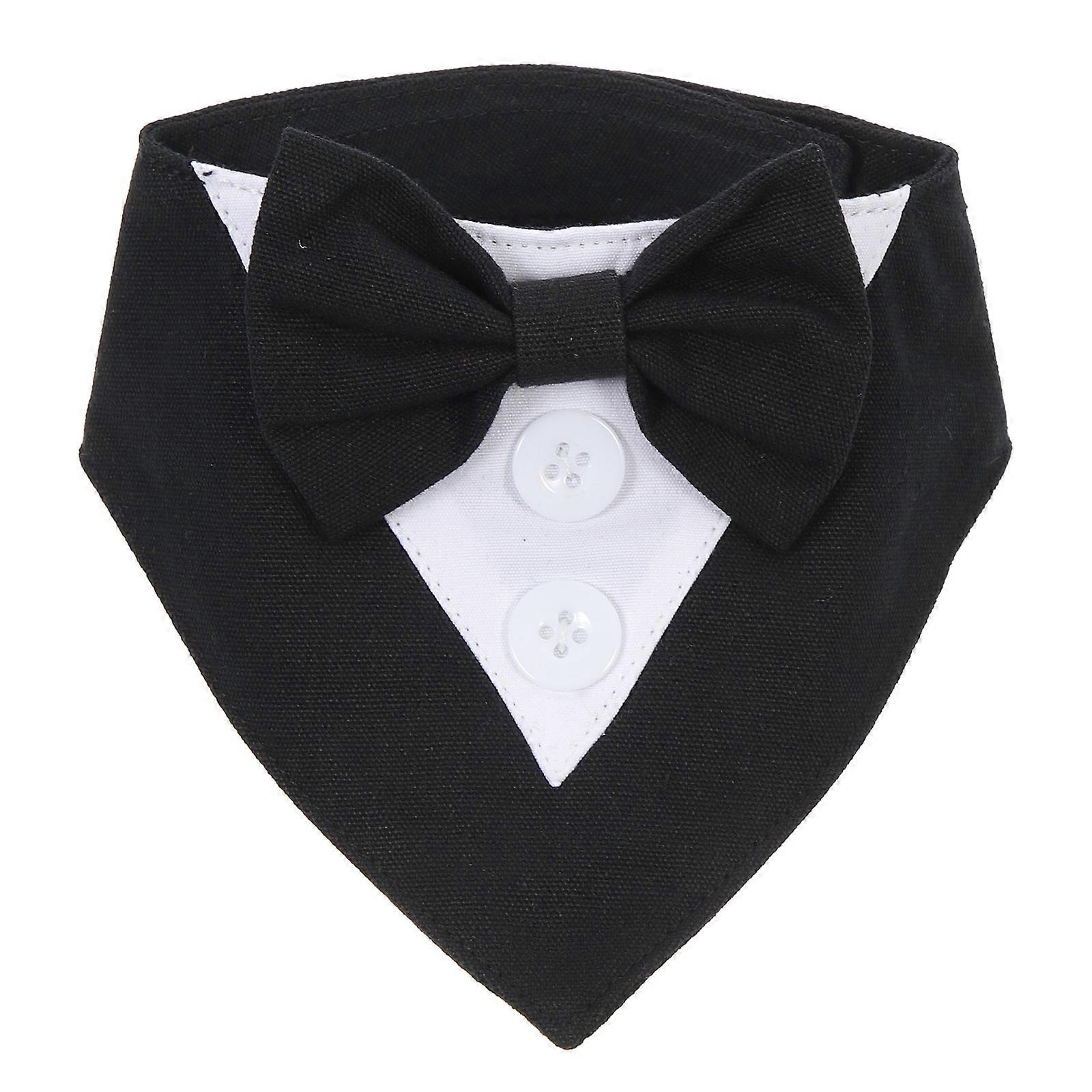 Water-resistant Dog Suit Bandana For Pets Designed In Black Suitable For Daily Wear 1Pcs