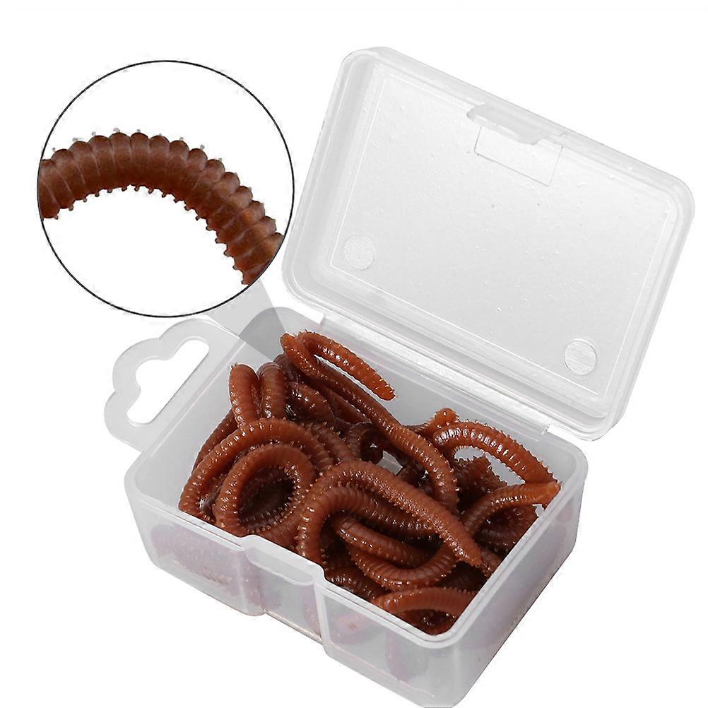 Wacky Worm Toy Simulation For Prank Toy Halloween Decoration In Red 9CM Durable Safe Use 2Set