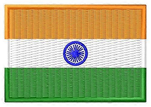 Flag India Patch Embroidered Indian Flag Emblem Tri-Color Indian Flag Patch