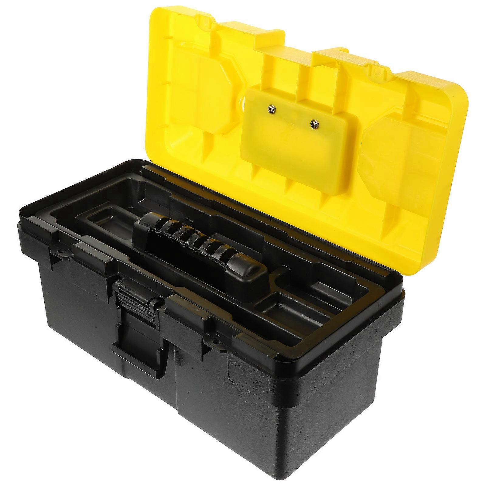 Durable Tool Storage Box Mechanics Tool Box For Power Tools Size 14.15X7.27X7.07in Multi Color Storage 1Pack