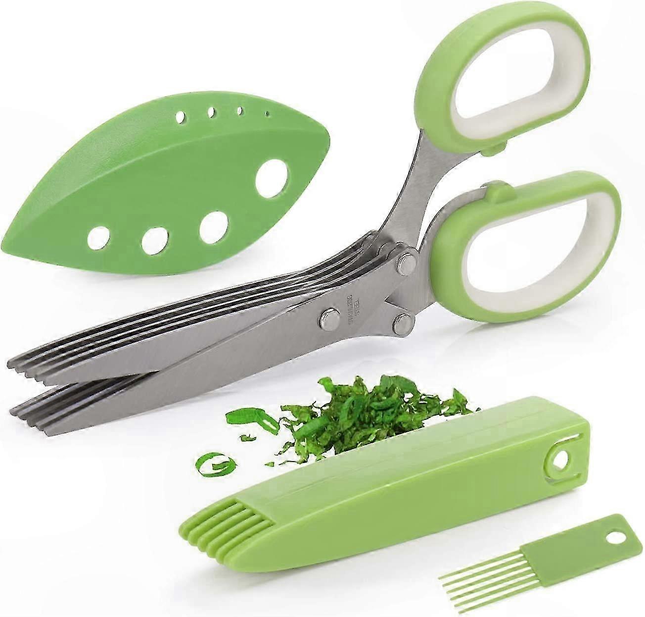 Multipurpose Herb Cutting Shears Set - Kitchen Scissors for Culinary Use