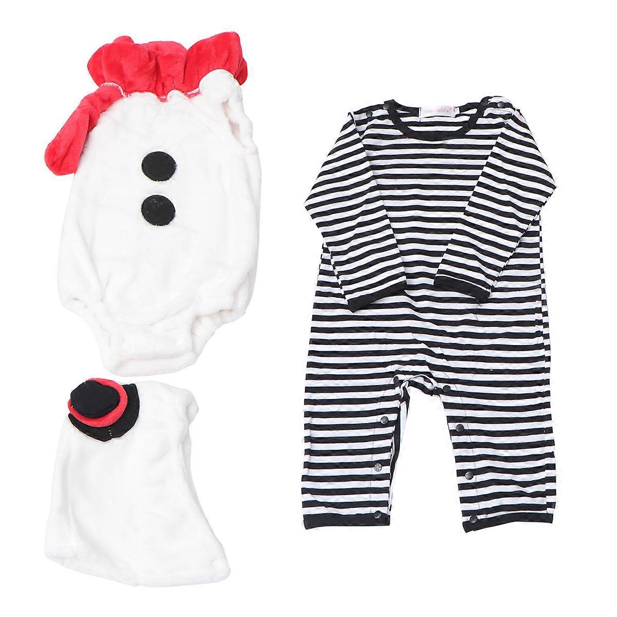 Christmas Snowman Outfit, Breathable Bodysuit Designed for Infant Play and Sleep