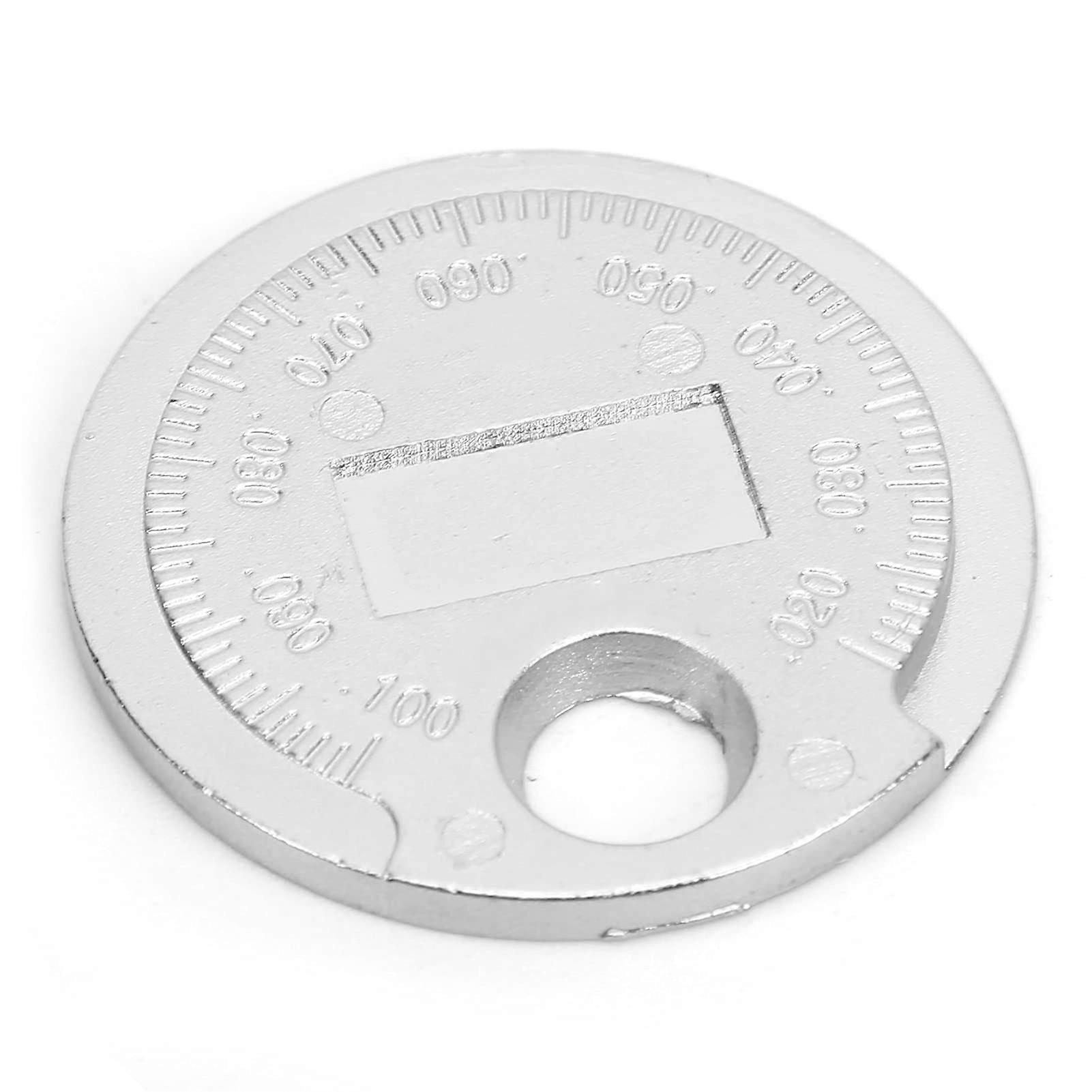 Car Spark Plug Gap Gauge Tool Stainless Steel Wire Type 0.02-0.1 Inch 0.6-2.4mm Measurement for Auto Repair Maintenance