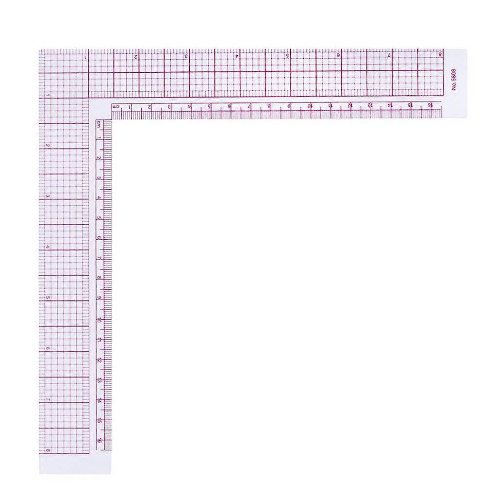 90 Degree Angle Ruler Plastic Measuring Tool for Tailor Sewing and Craft Projects