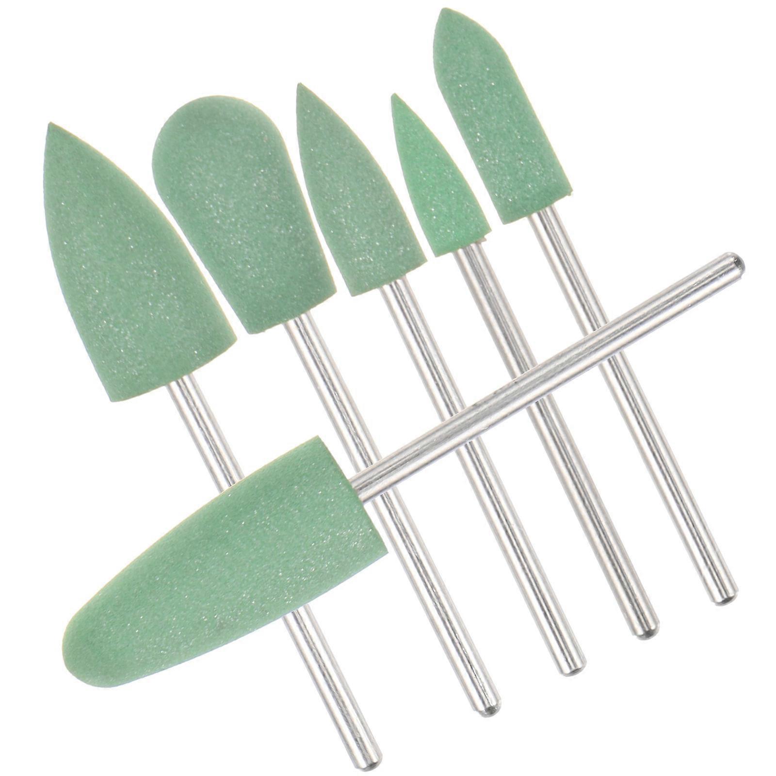 6Pcs Versatile Nail Grinding Tools Cone-shaped For Women And Manicurists Nail Salon Polishing Tasks