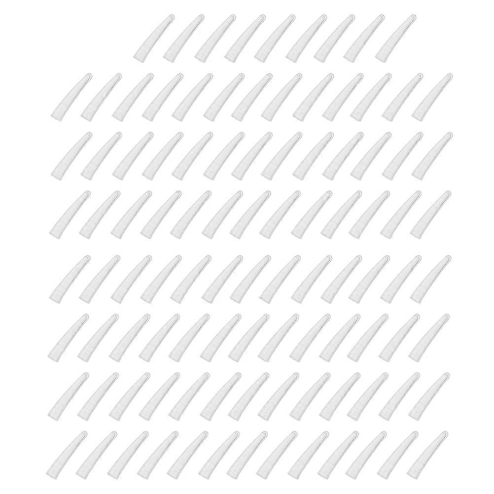 Transparent Silicone Tweezers Cover Protectors for Home Use Durable NonSkid Elbow Clip 200pcs