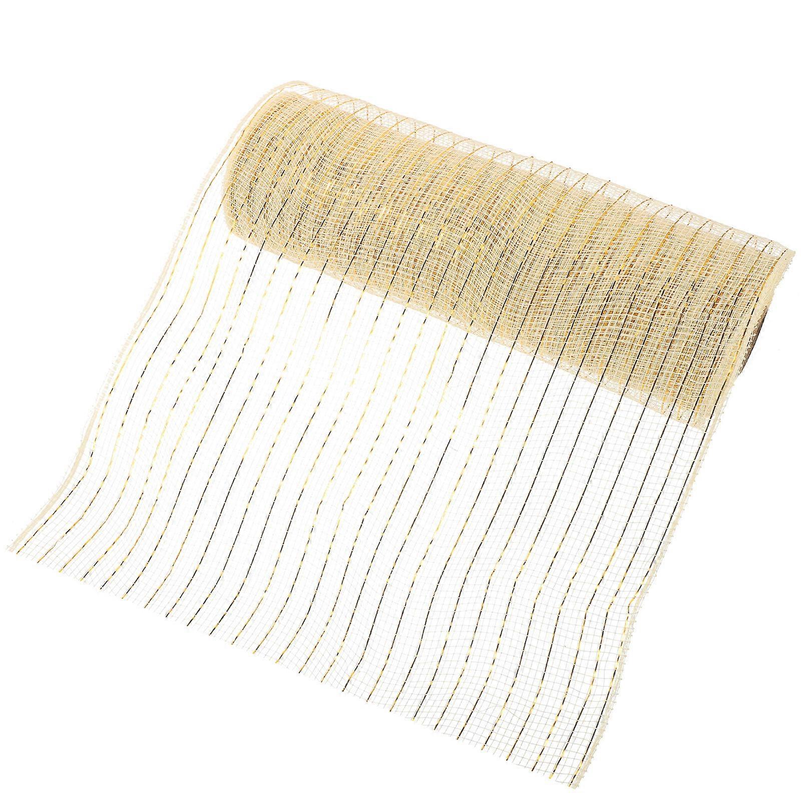 1 Roll Decorative Tulle Ribbon Yards Netting Fabric for DIY Wreaths, Gift Wrapping & Home Decor – Sturdy Glitter Finish Material for Weddings