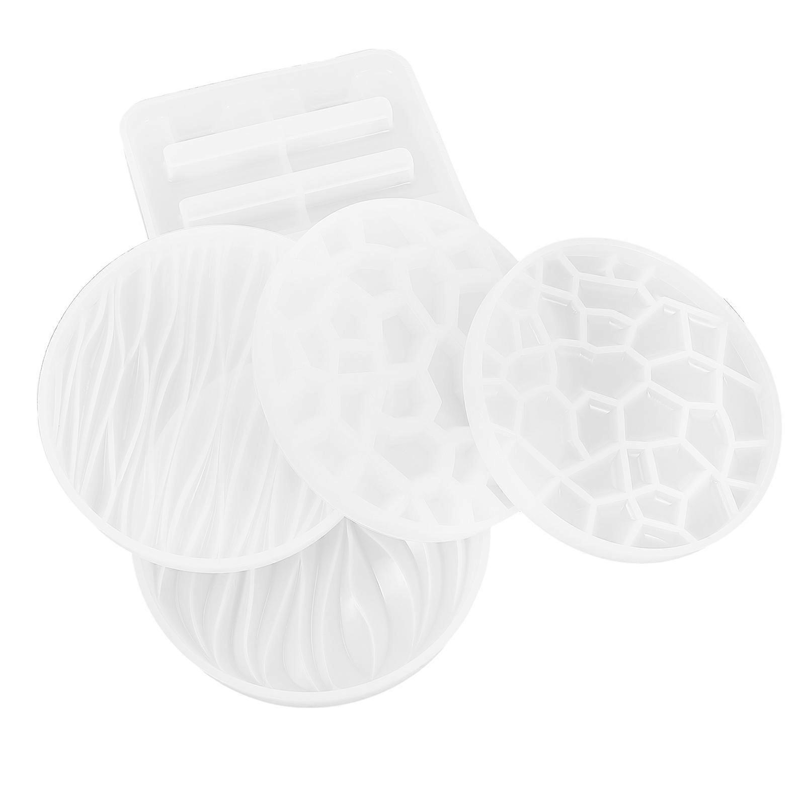 1 Set Coaster Molds Reusable Resin Molds for Cup Pad Making Tools and Resin Craft Molds