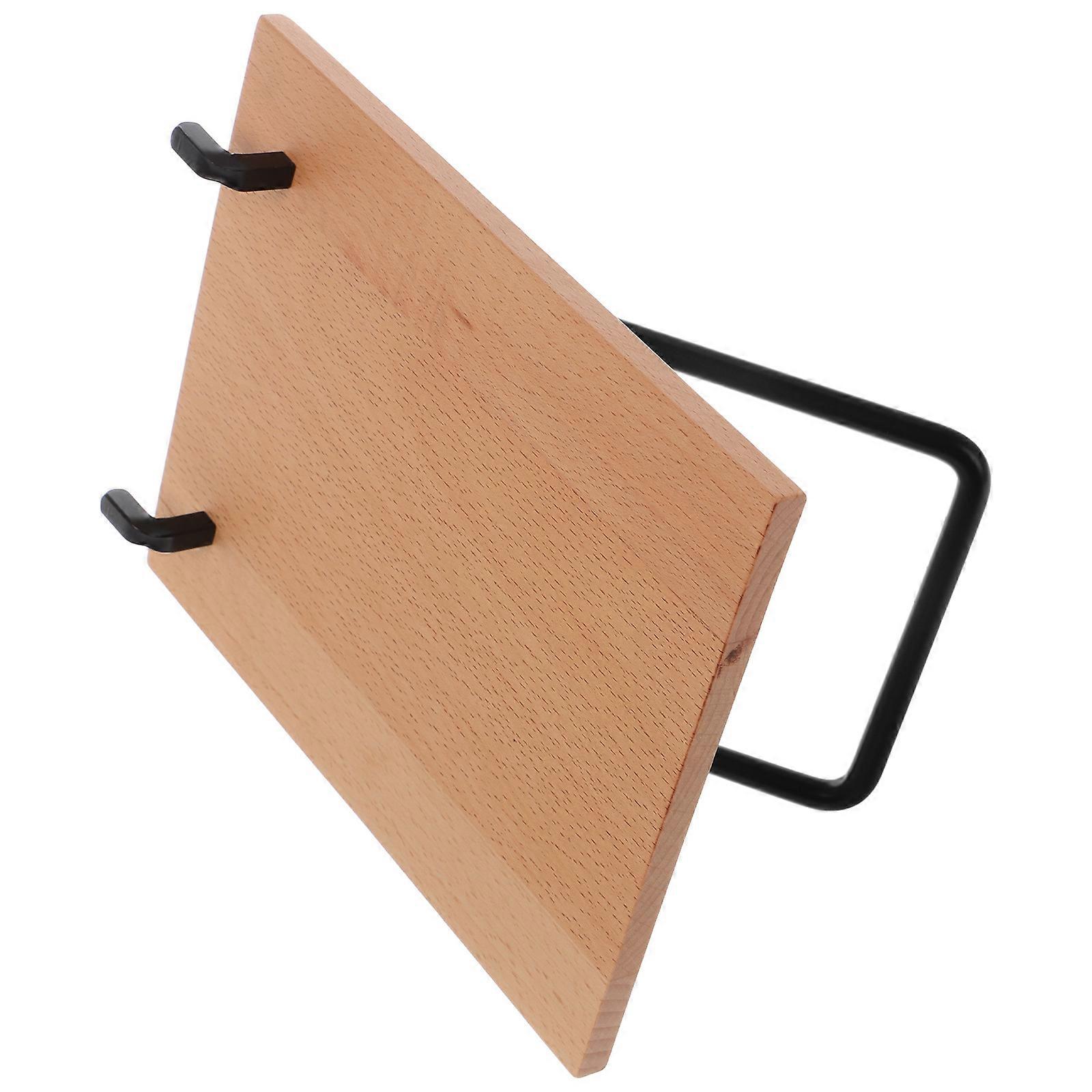 Creative DIY Wire Calendar Holder with Wood and Iron for Office or Home Multi Color Display Stand