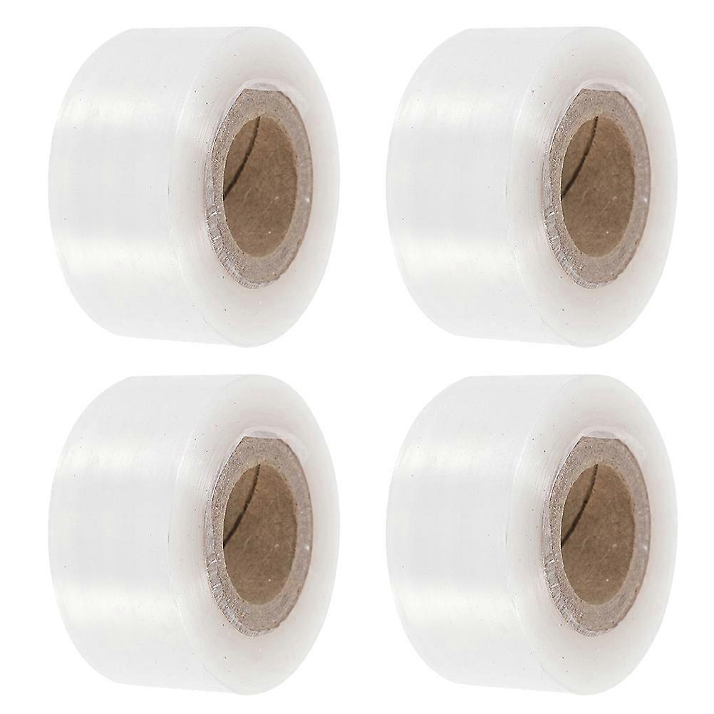 Plant Grafting Tape For Garden Outdoor Use With Strong Stretch 4 Rolls Transparent PE Material
