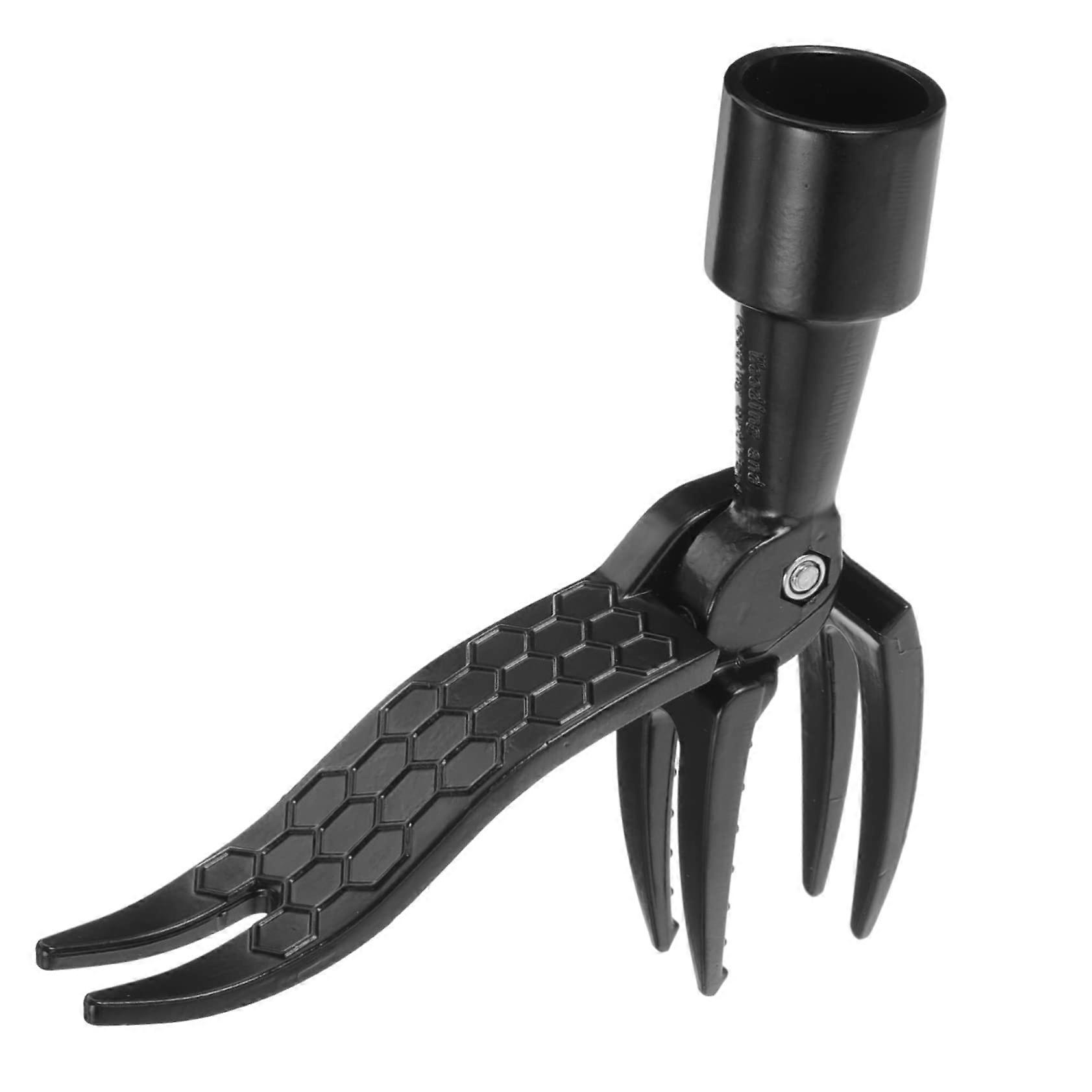 Weed Remover with Ergonomic Bamboo Handle - Durable Garden Tool for Easy Weed Removal, Eco-Friendly Material, Compact Design