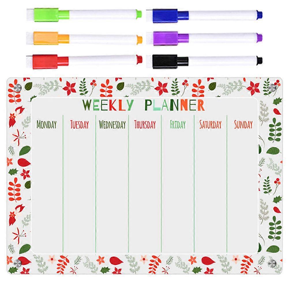 Dry Erase Schedule Magnet For Fridge Set For Family Office Workers In Assorted Color With Smooth Writing 1 Set