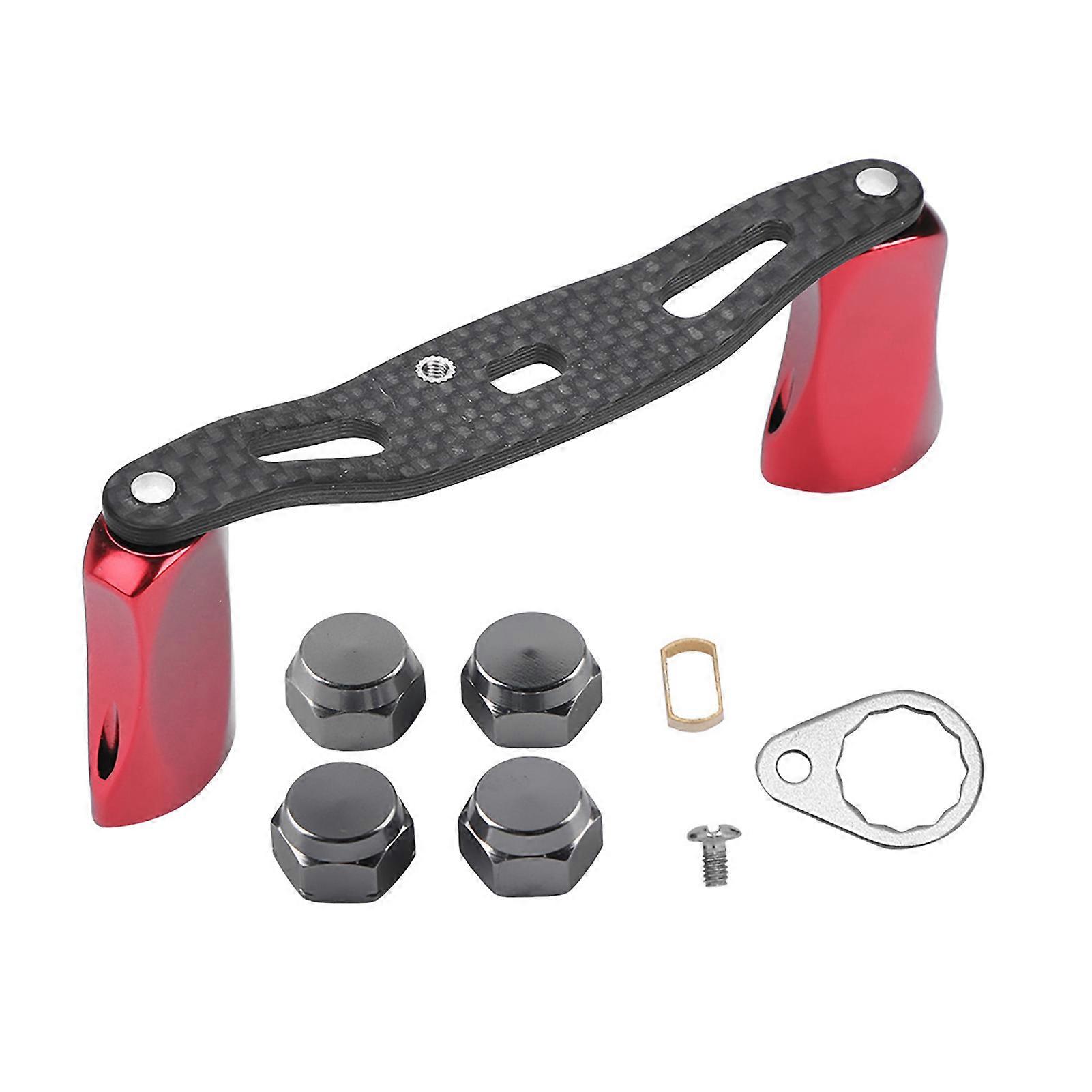 Fishing Baitcast Reel Handle Rocker Replacement Baitcasting Tool for D/S (Red)