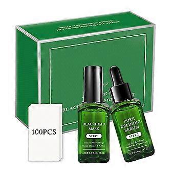 BREYLEE Remover Tea Tree Removing Kit Mask Essential Liquid Blackhead Export Shrinks Essence Pore Refining Serum