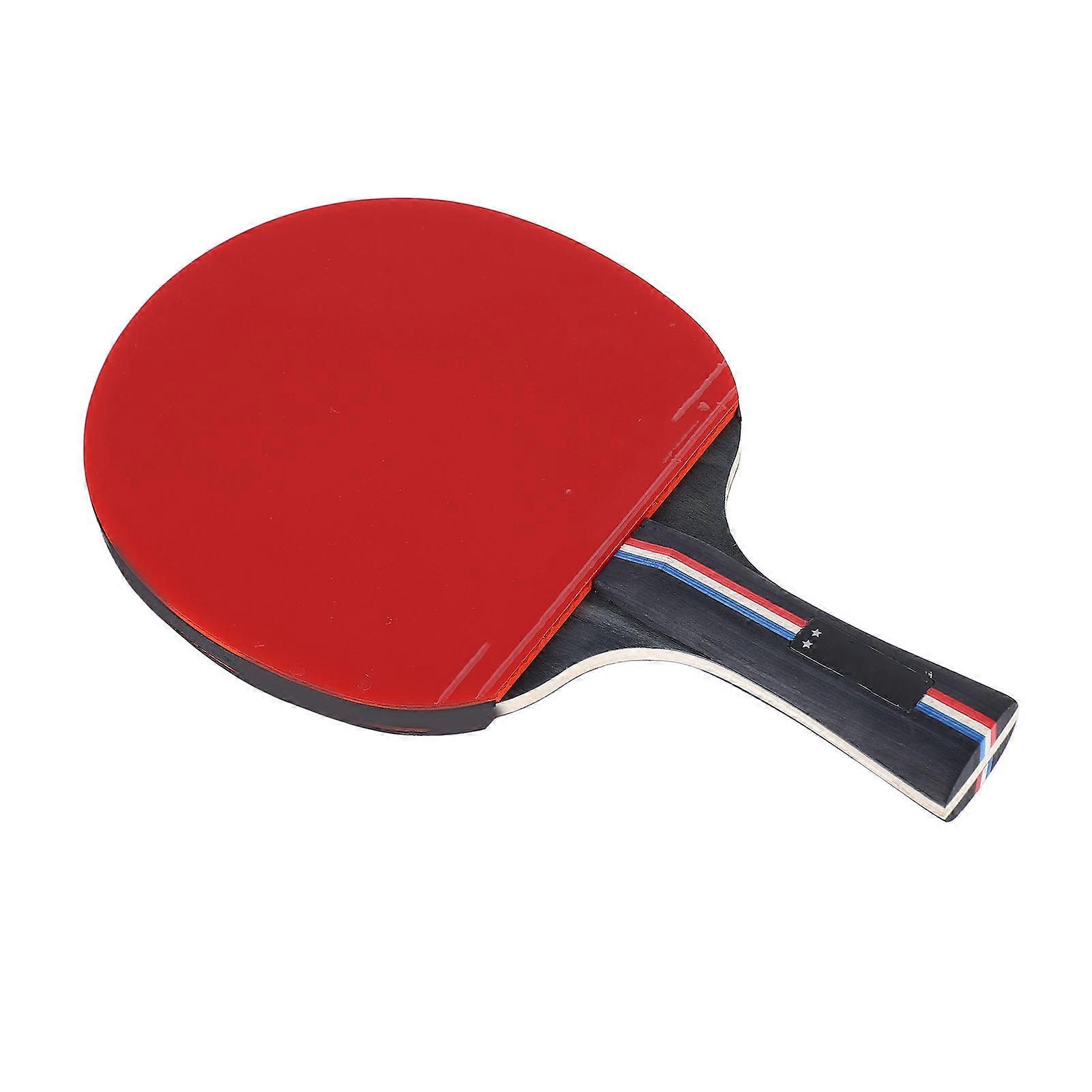 Table Tennis Paddle Double Sided Rubber 25x15x1.5cm Training Racket