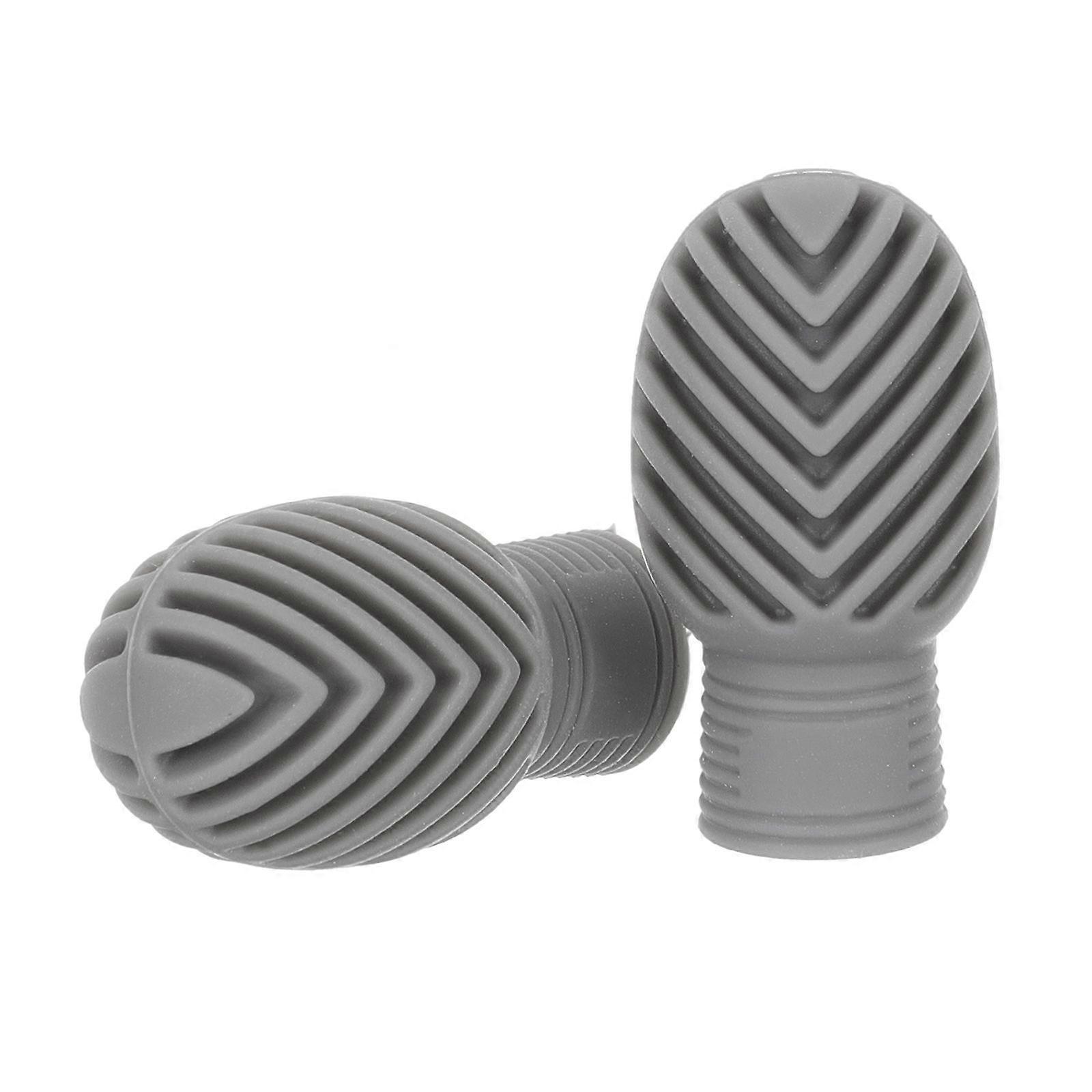 2pcs Silicone Drum Stick Sleeve Caps Drumstick Practice Tips Mute Damper