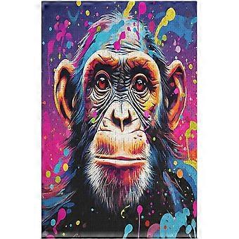 Quebra-cabeças de Madeira para Macacos Quebra-cabeça de 300 Peças para Adultos. Desafiador para completar, mas divertido e bem-humorado quebra-cabeças
