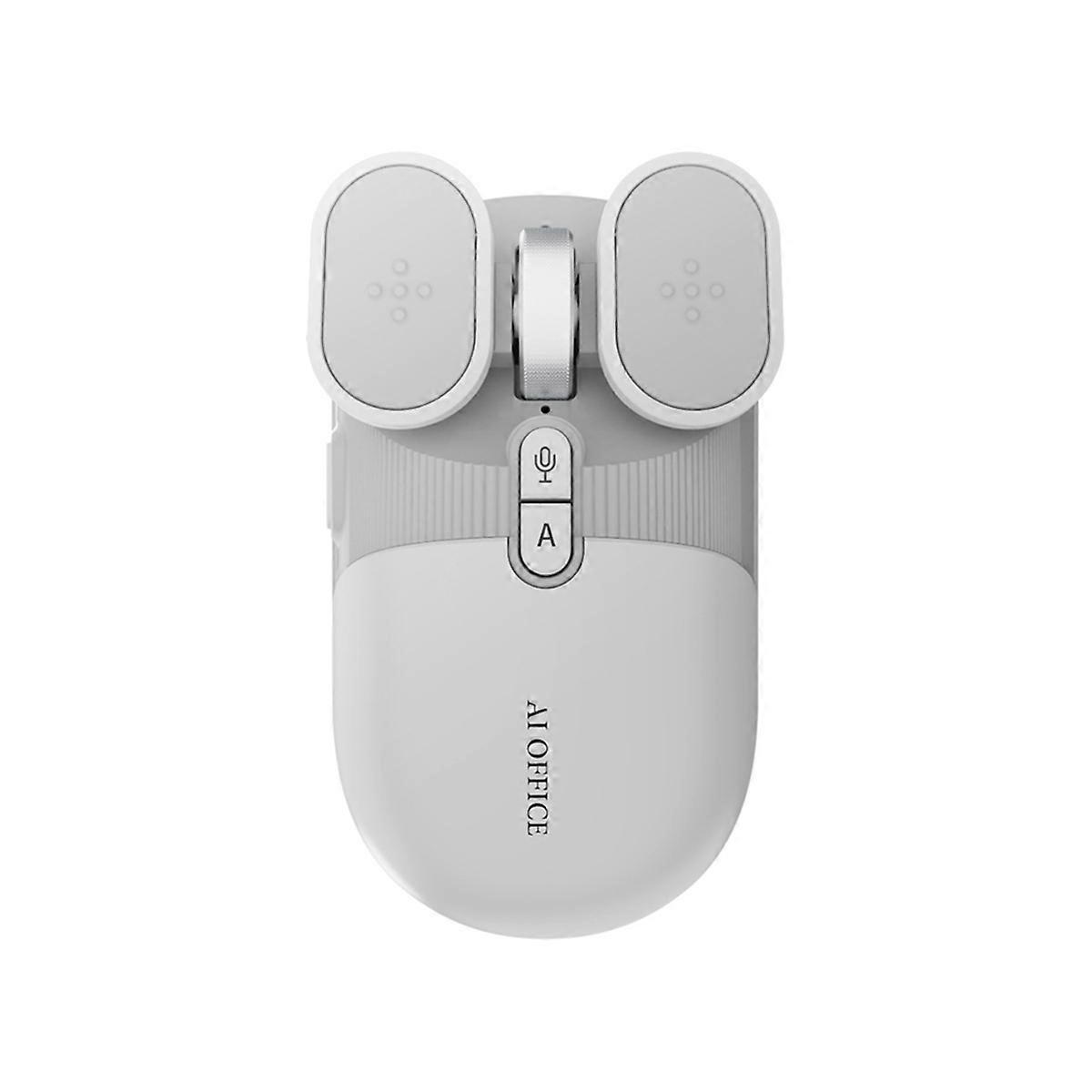 USB Rechargeable AI Wireless Mouse AI Voice Control Gray