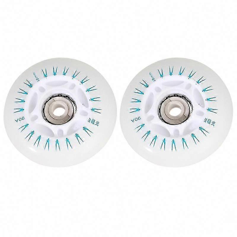 2pcs Flashing Ice Skates Wheels for Roller Skates Light Up Wheels