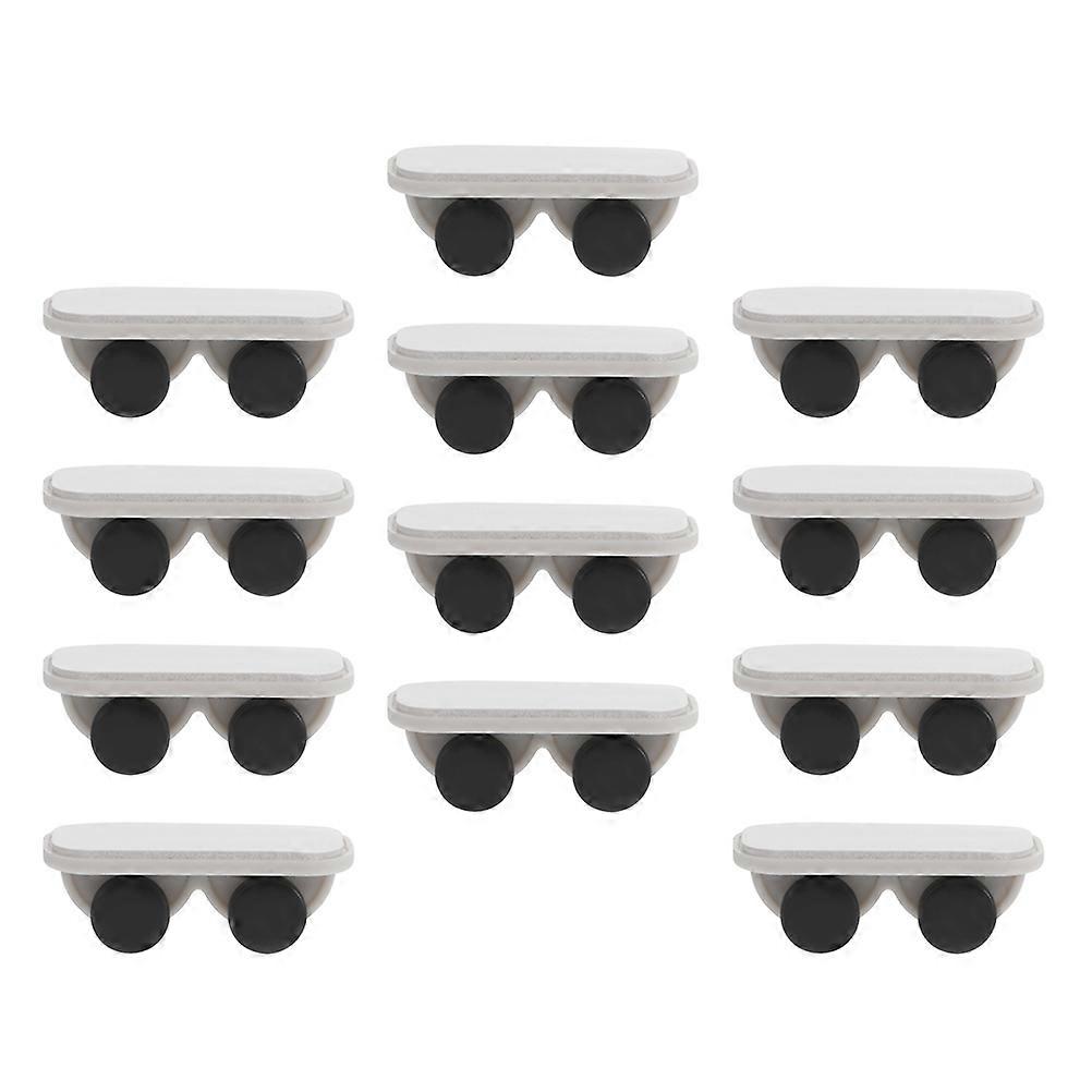 Adhesive Pulley Furniture Wheel for Fans Abs Plastic Assorted Color Large Loading Capacity 12Pcs