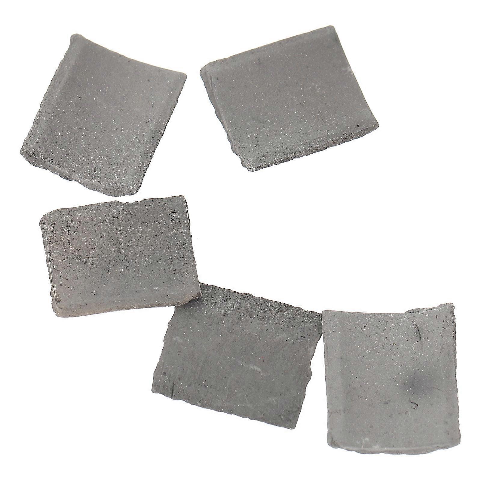 Miniature Garden Decor Hand-Made Diy Fairy Garden Accessories Pottery Clay Grey for 40Pack