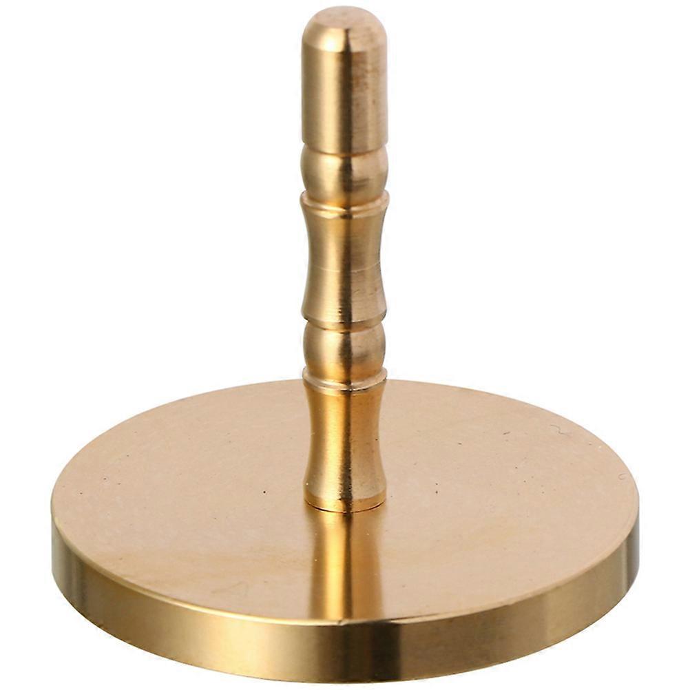 Brass Incense Ash Press Tool for Home Use Golden Color and 4.5 inch