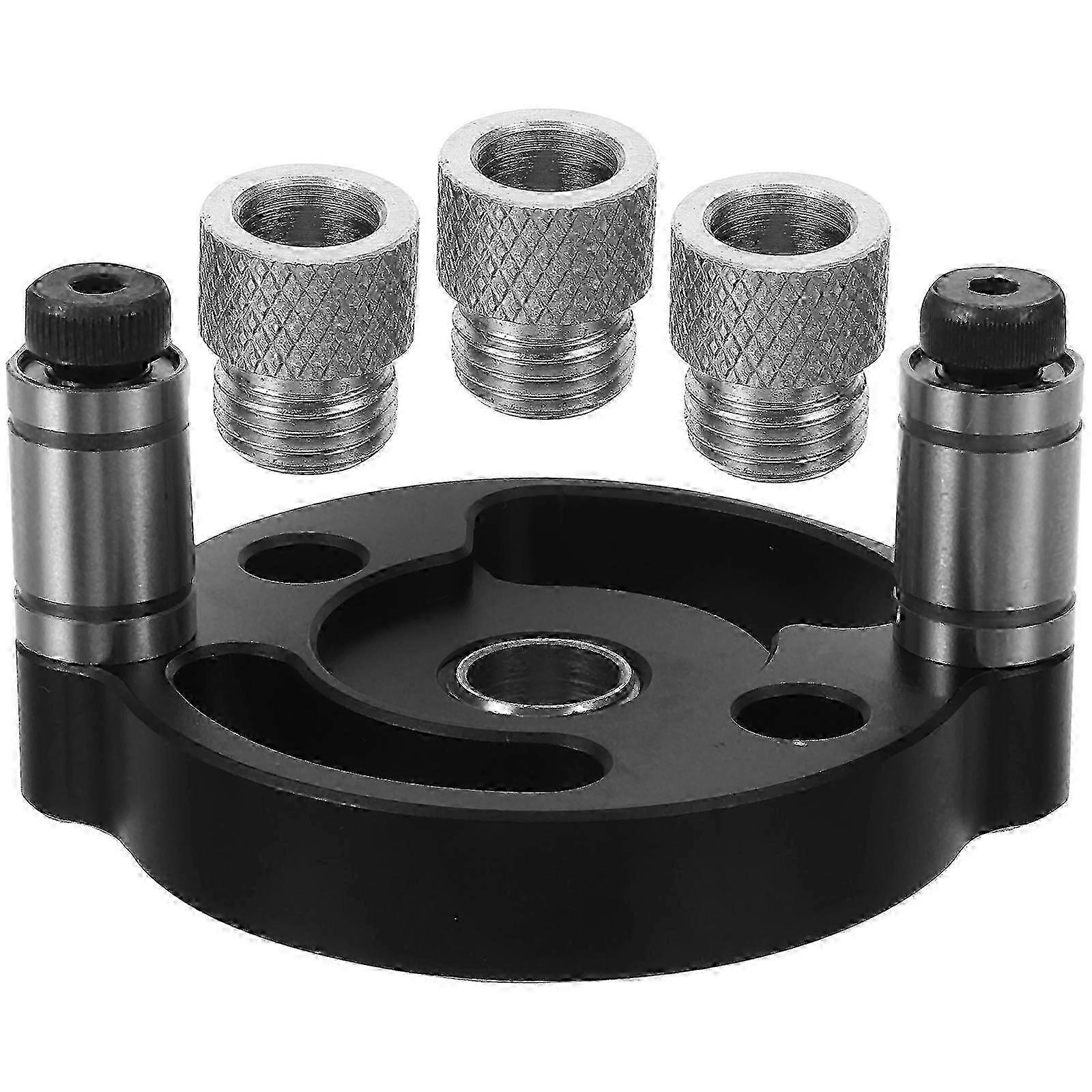 Pocket Hole Jig Kit with Screws for Woodworking - 7x6x3.5cm Black Drilling Tool for DIY Projects