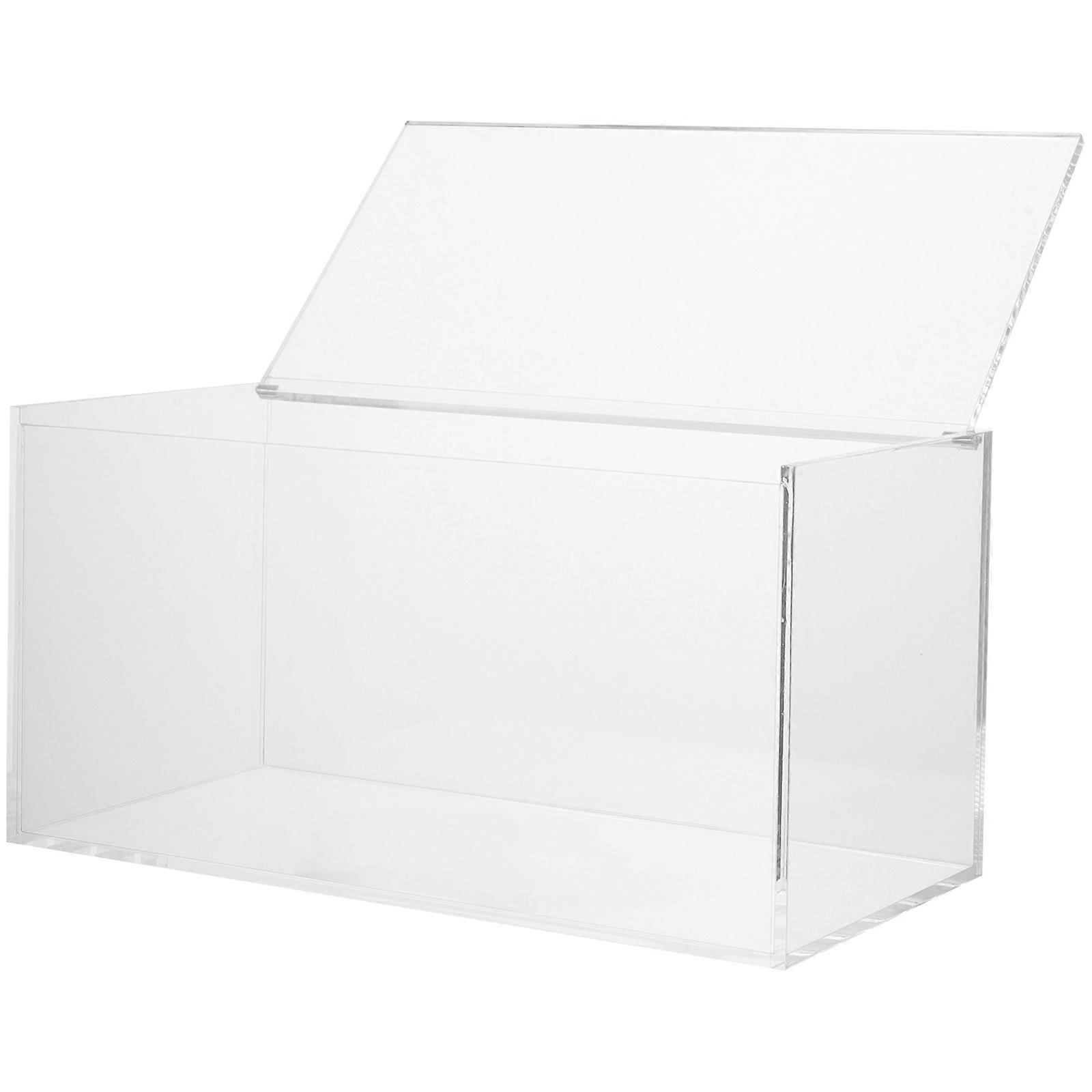 Acrylic Display Box for Home Use Transparent and Durable Storage Case for Figurines Jewelry 4.72x3.54x2.95 Inches