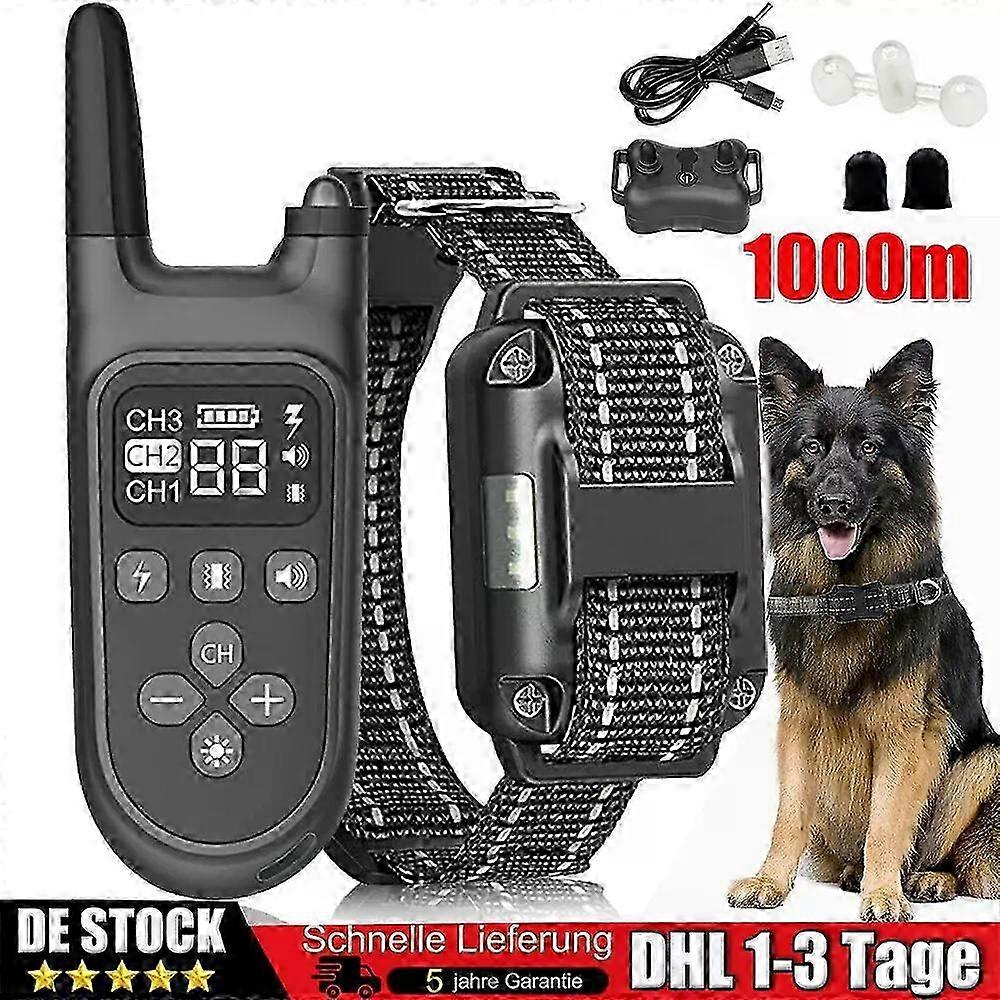 1000M Hund Ausbildung Stromschlag Erziehungshalsband Hunde δόνηση τόνος ε-σοκ