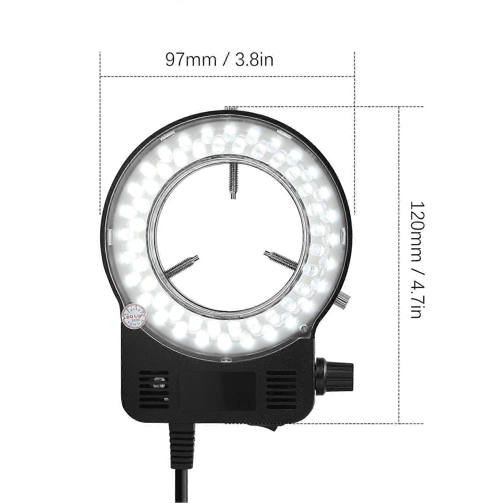 LED Round Light for Microscope Lamp for Microscope Brightness Adjustable Microscope Light