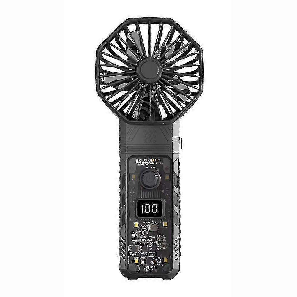Multifunctional Turbo Fan with Dust Blowing - Includes Charging and Lighting Features for Versatility