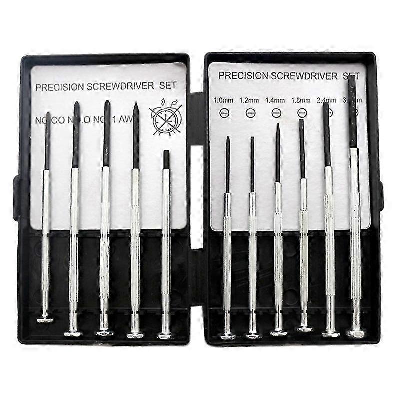11Pcs precision screwdriver set for clock repair and model building