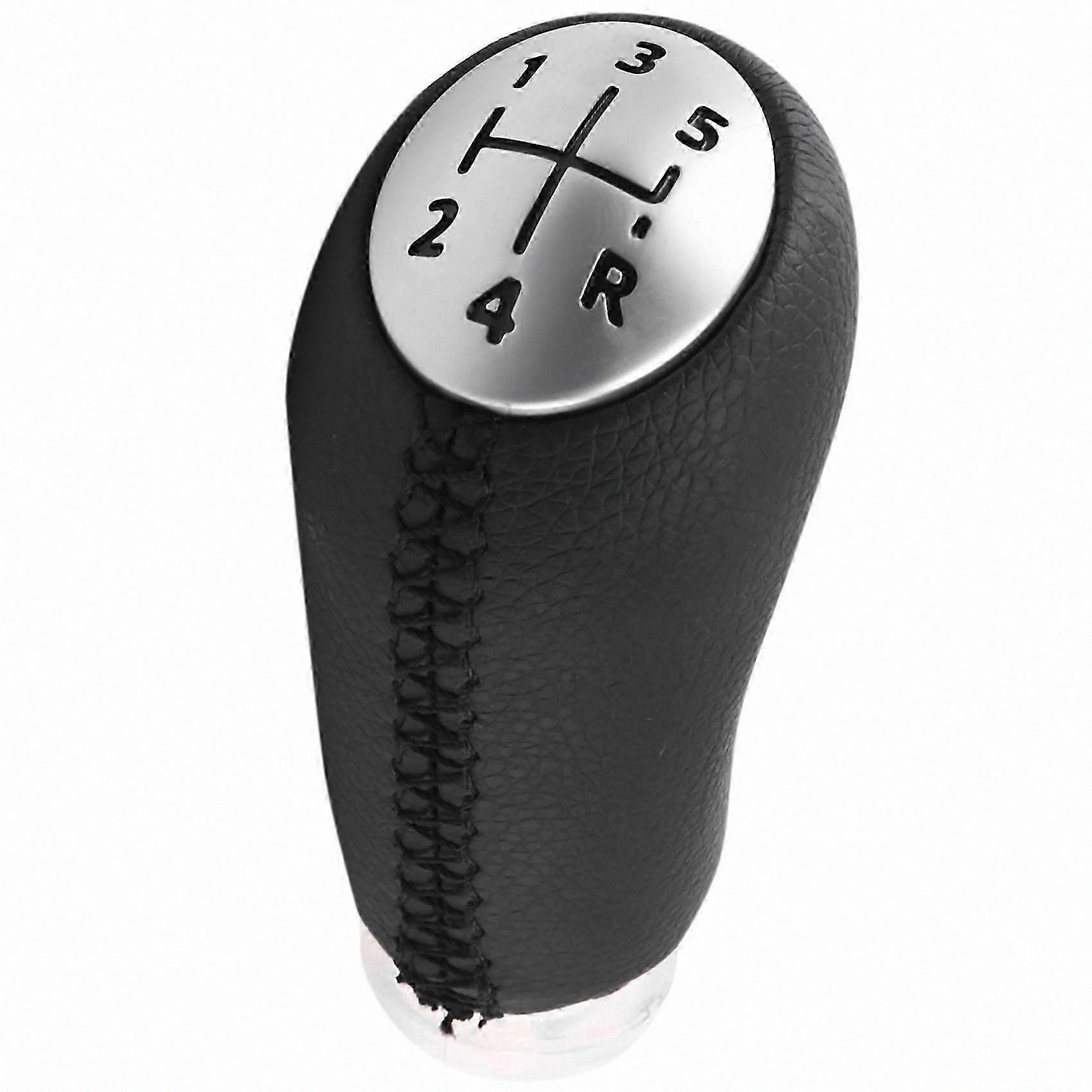 Leather Gear Shift Knob for 5-Speed Manual Transmission Cars 2003-2009 Compatible with Multiple Models