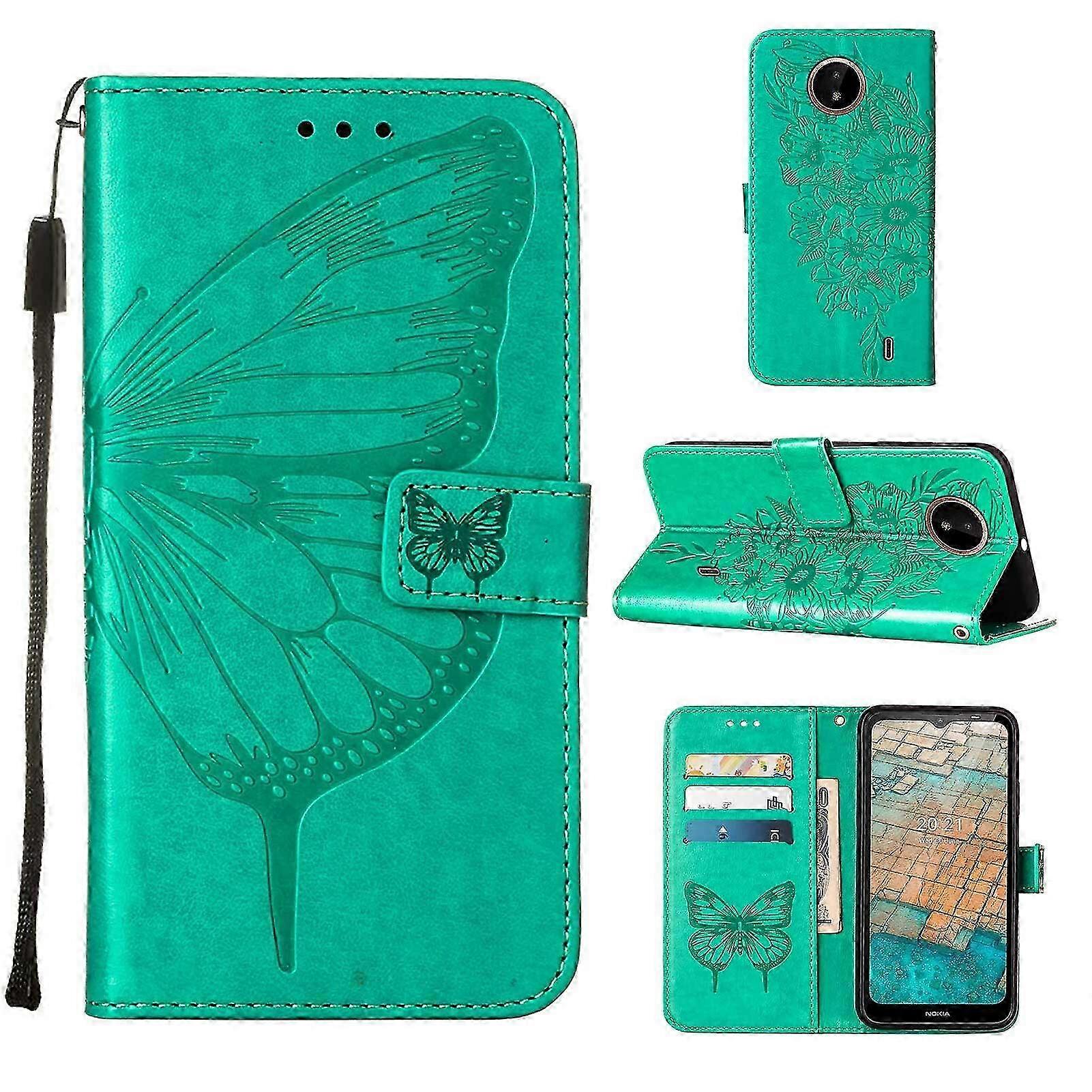 Case for Nokia C20 Flip Case Cover Premium Leather Embossing Magnet...