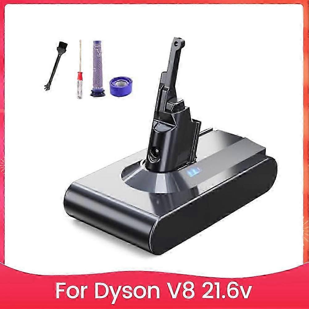 21.6V 8000MAh Battery for Dyson V8 Li-Ion Vacuum Cleaner with Filter