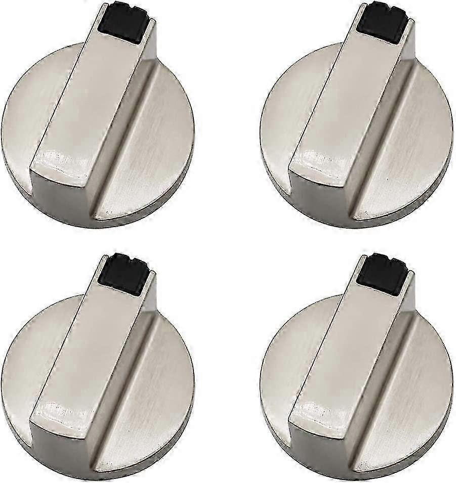 Gas Stove Knob - Set Of 4 6mm Metal Oven And Cooker Control Knobs