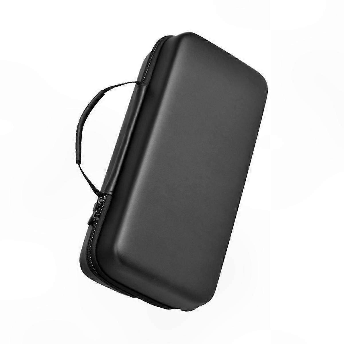 Portable Hard Shell Case for Gaming Device with Dual Zipper and Ergonomic Handle