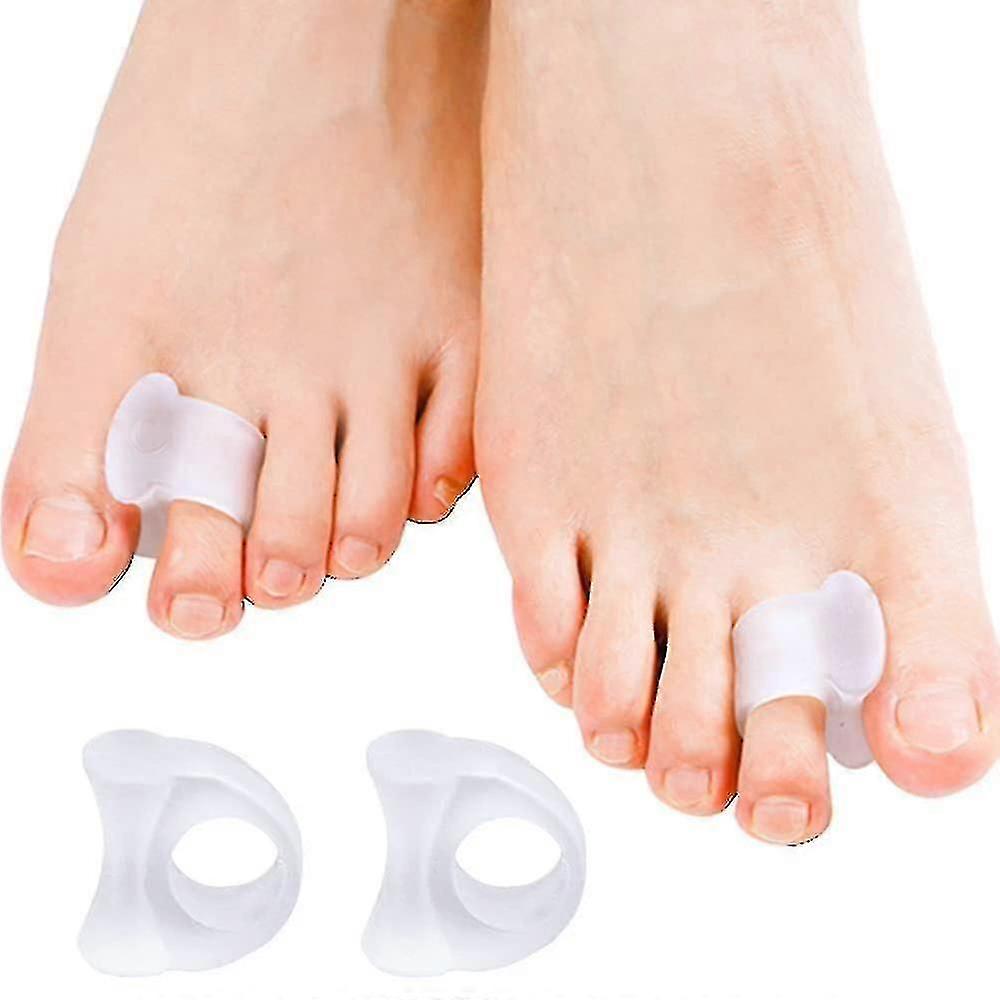 10x Silikon Hallux Zehenspreizer für überlappende Zehen, Hammer Zehenkorrektur